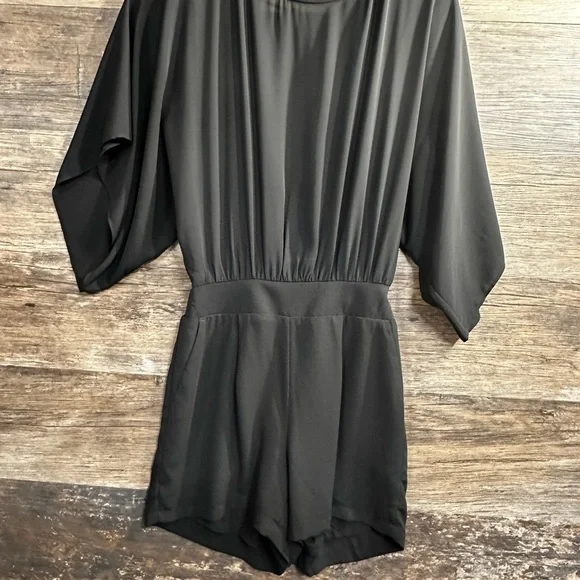 White House Black Market Black Romper - Picture 1 of 8